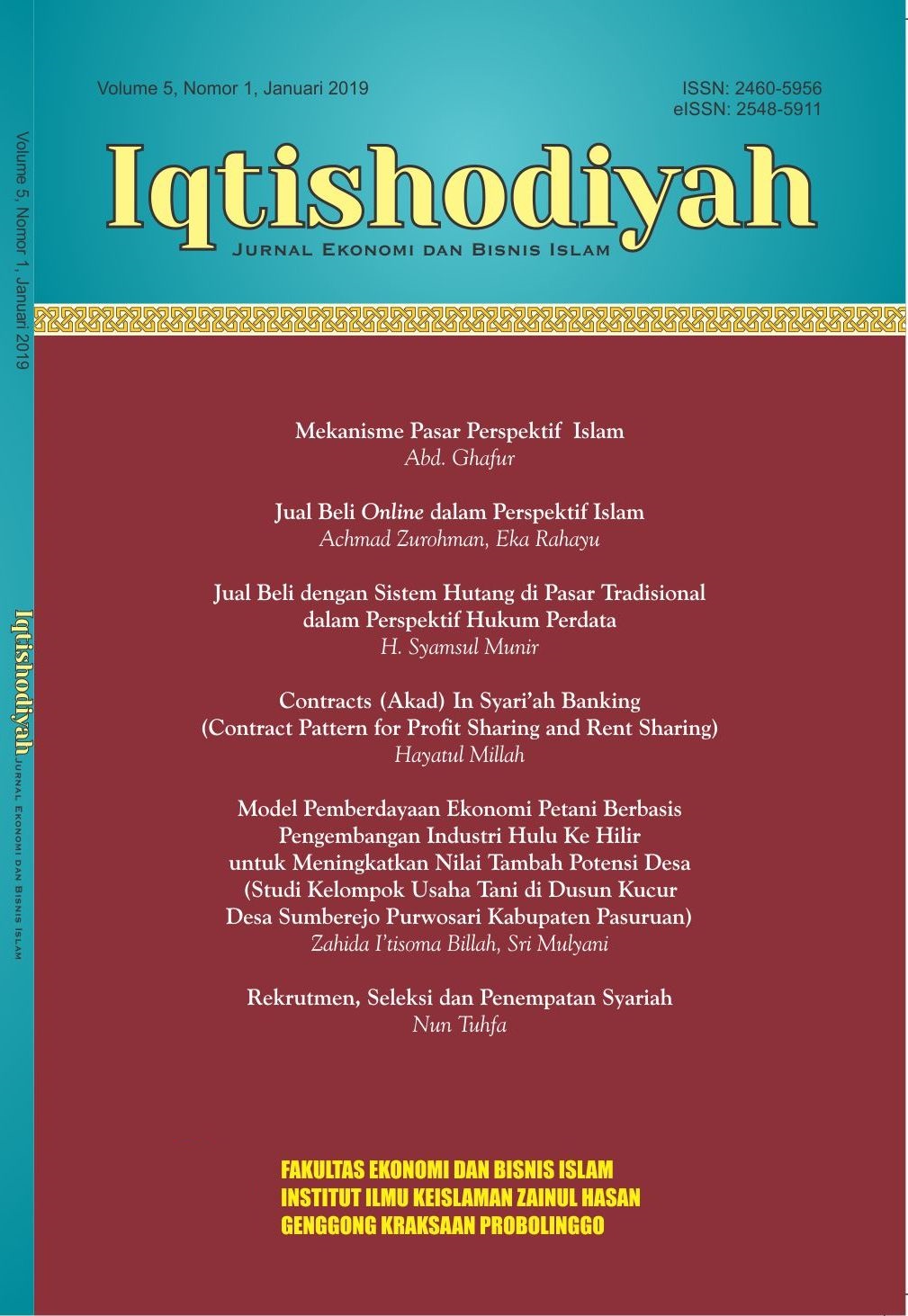 Archives | Iqtishodiyah : Jurnal Ekonomi dan Bisnis Islam